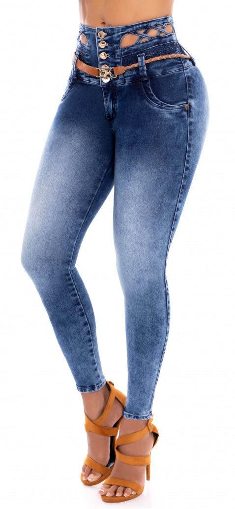 Elegant Pantalones Skinny Jeans Vaqueros De Mezclilla Colombianos Levanta  Cola Ropa De Mujer