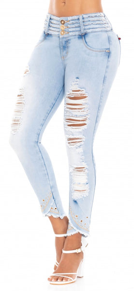 Jeans Colombiano Levantacola Ref 902469