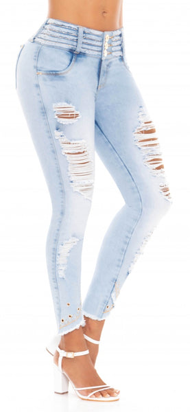 Jeans Colombiano Levantacola Ref 902469