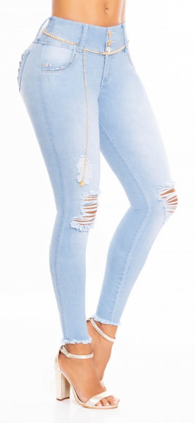 Jeans Colombiano Levantacola Ref 902509