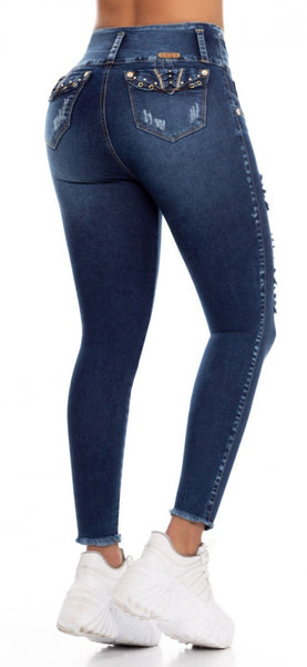Jeans Colombiano Levanta Cola Destroyed Ref 56868