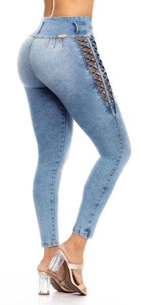 Jeans Colombiano Levantacola Ref 707757